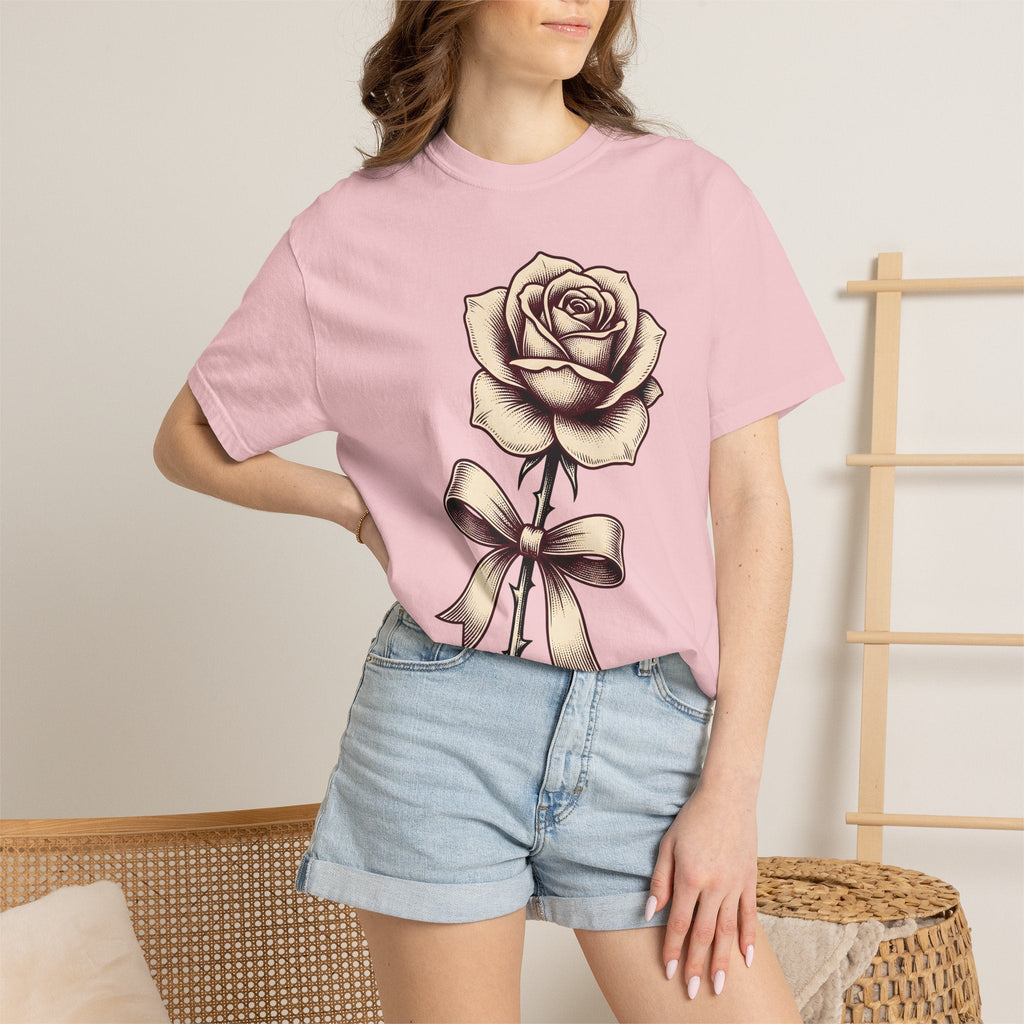 Rose Blossom Shirt Floral Nature Unisex Gift Antique Tee product image 12
