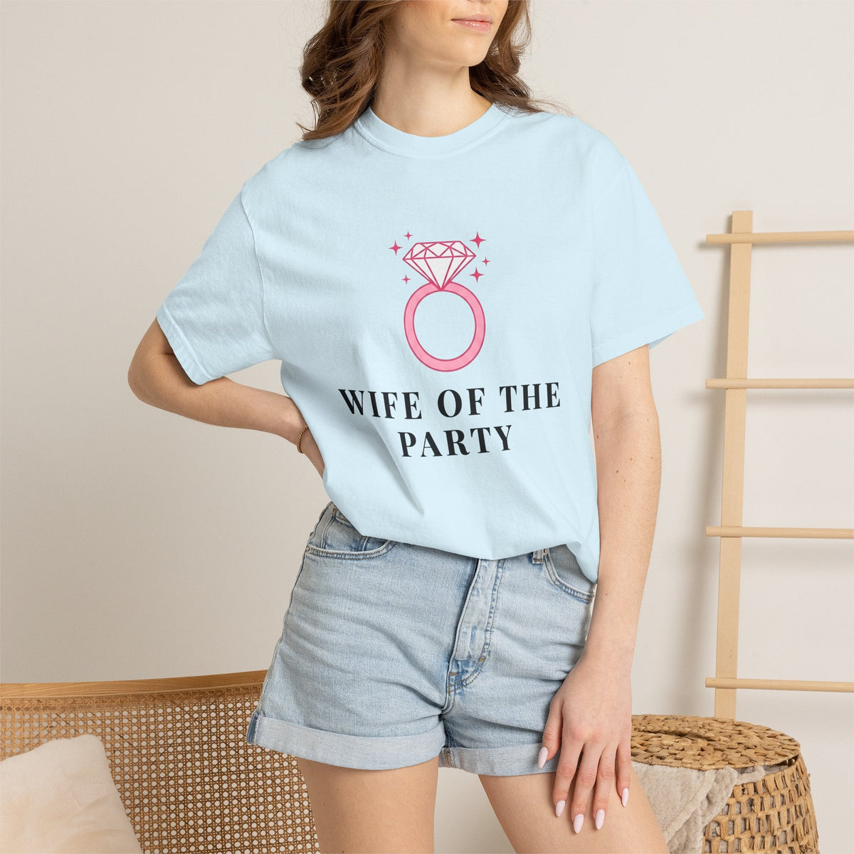 Diamond Ring Shirt Bridal Bachelorette Gift for Women Minimalist Tee Engagement