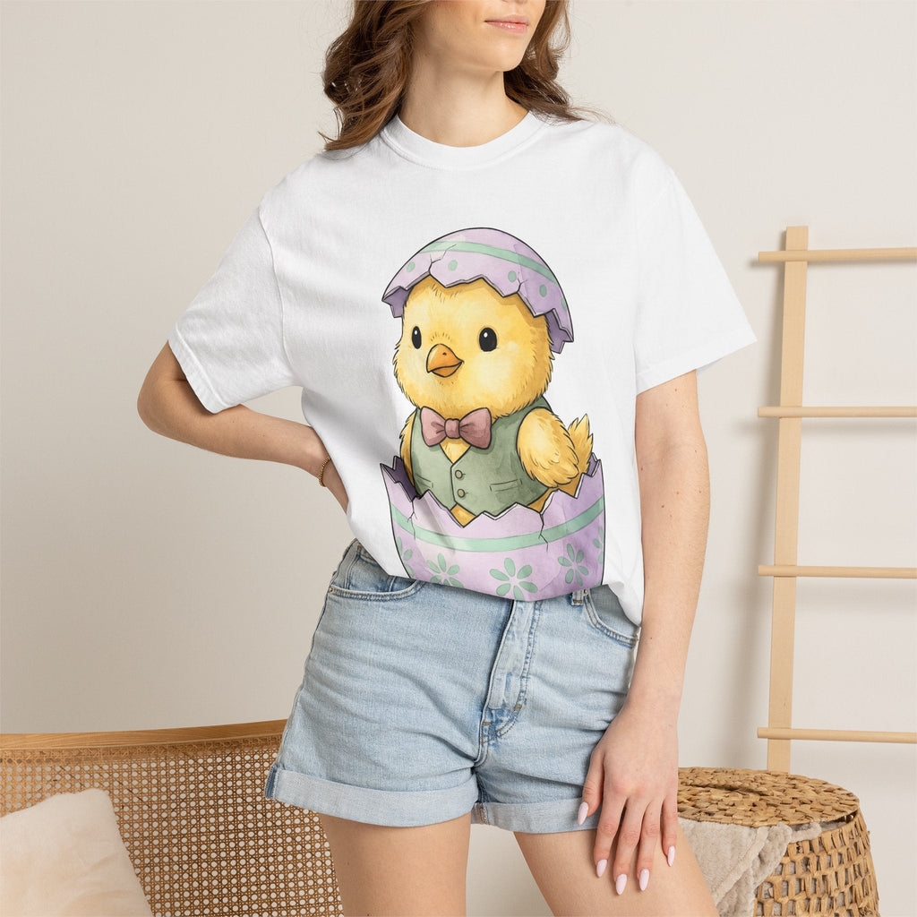 Baby Chick Shirt Easter Animal Gift Women Cute Tee T-Shirt product image 6