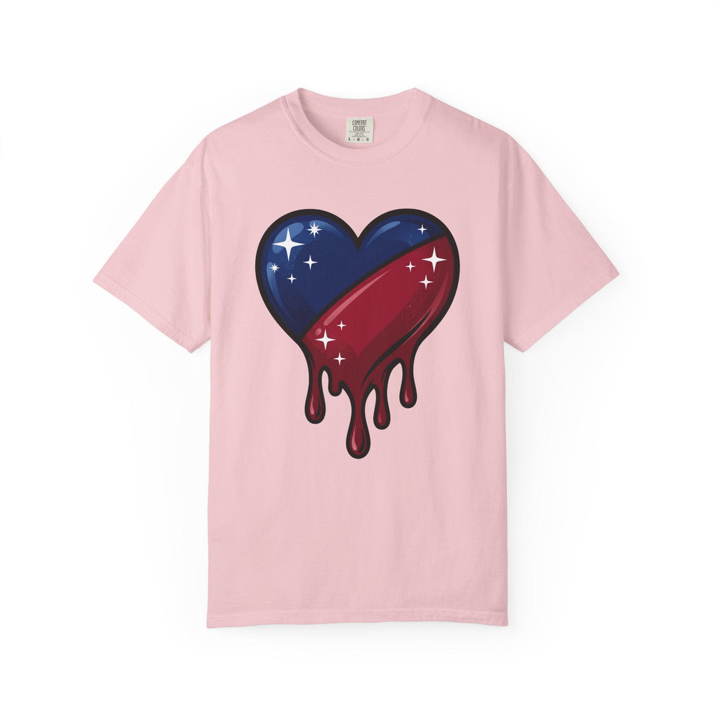 Patriotic Heart Shirt 4th Of July Unisex Gift Bold Graphic product image 3
