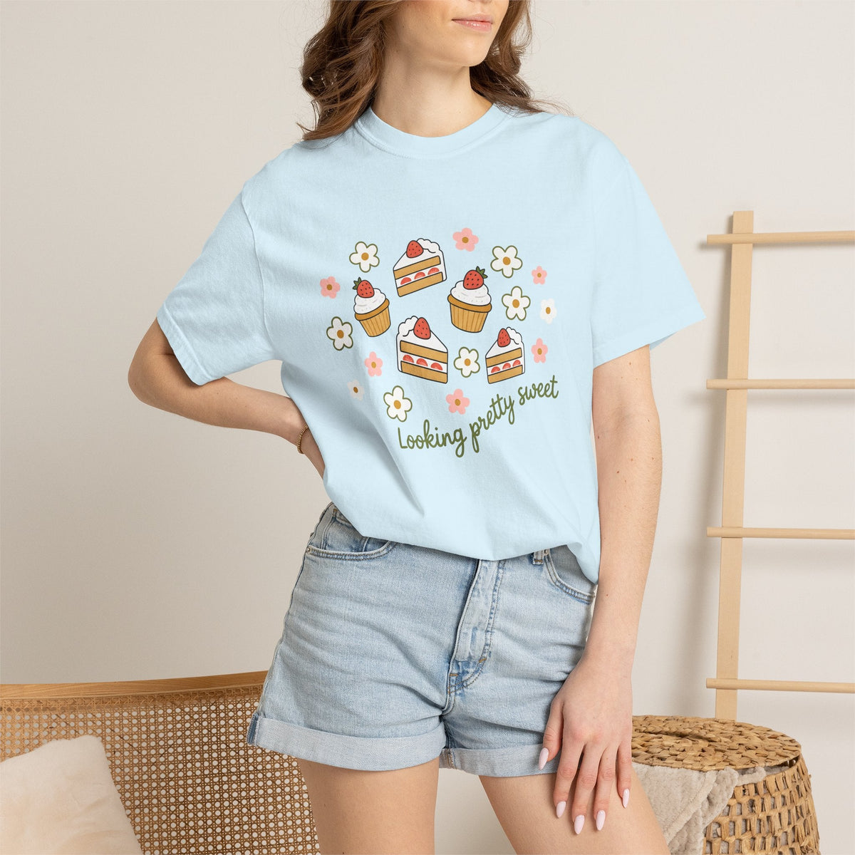 Strawberry Cake Shirt Desserts Pastry Unisex Gift Cute Tee product image 9