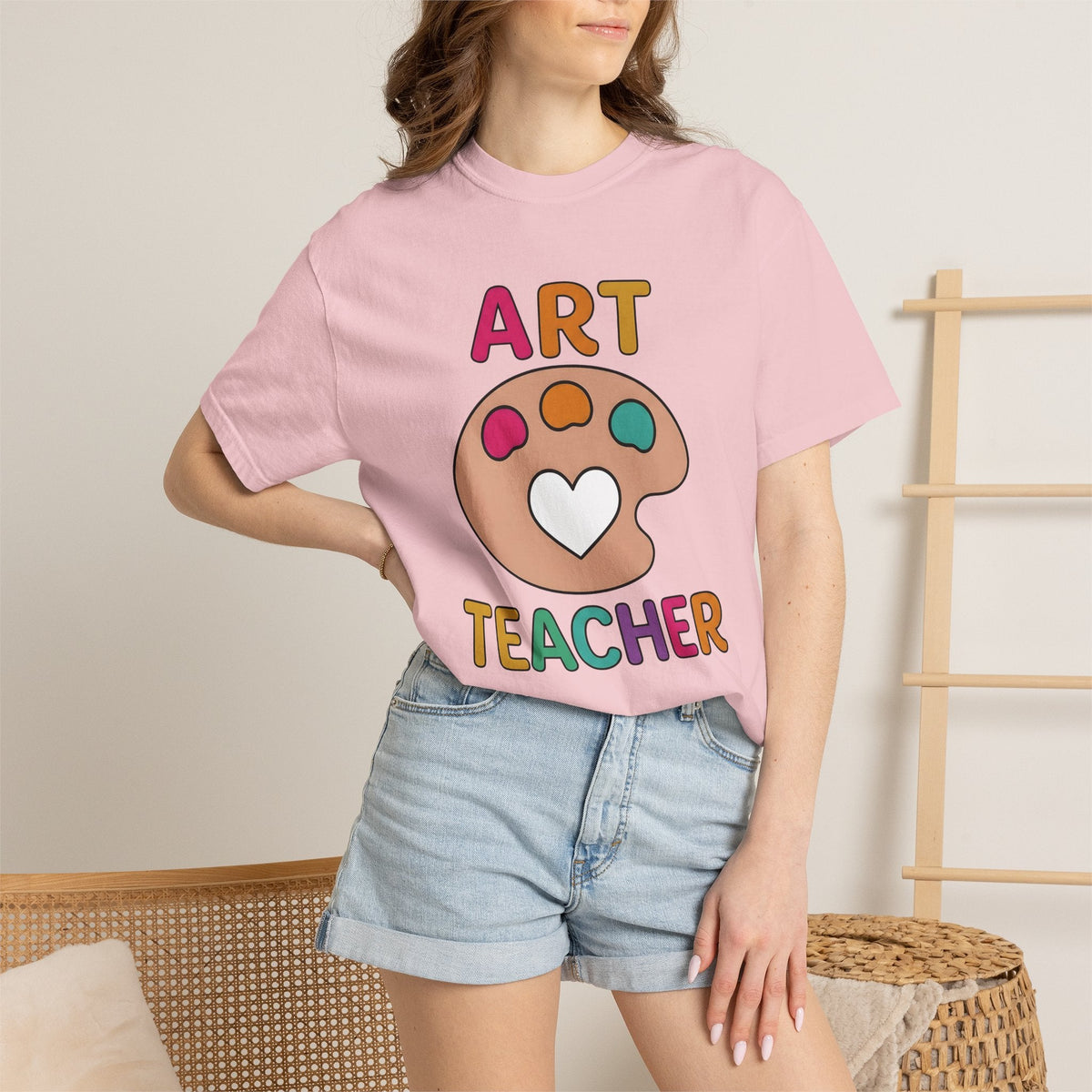 Color Wheel Shirt Teacher Design Gift Women Bold Tee Colour product image 12
