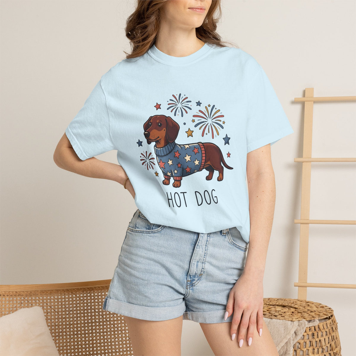 Dachshund Puppy Shirt 4th Of July Pet Owner Gift for Women product image 9