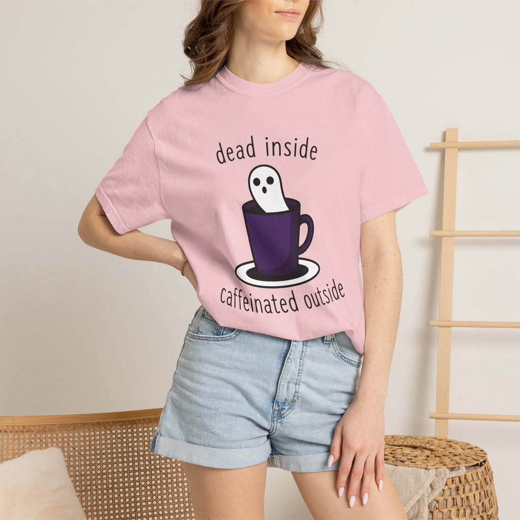 Ghost Coffee Cup Shirt Coffee Humor Unisex Gift Cartoon Tee Coffee Mug T-Shirt