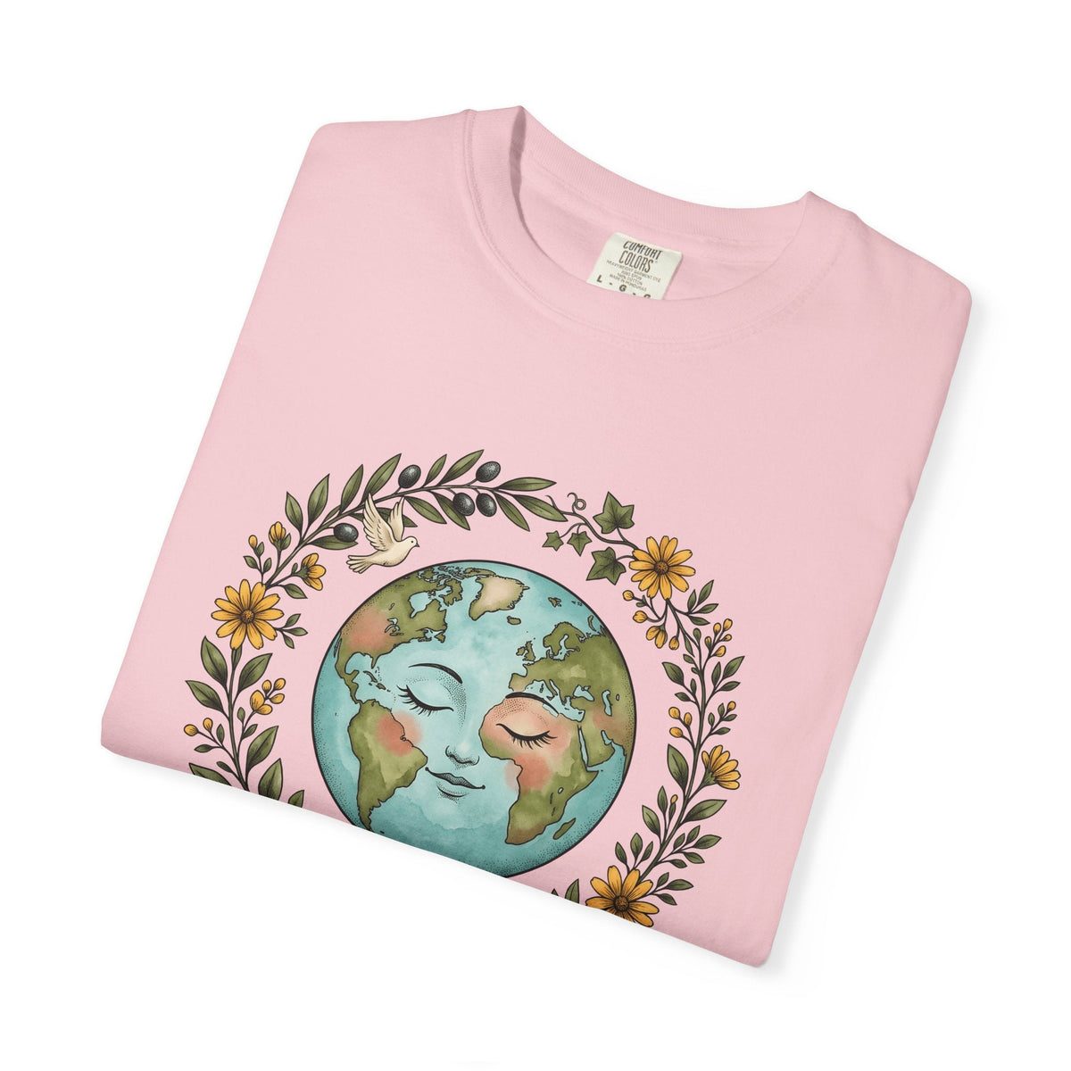 Planet Face Shirt Boho Chic Environment Unisex Gift product image 11