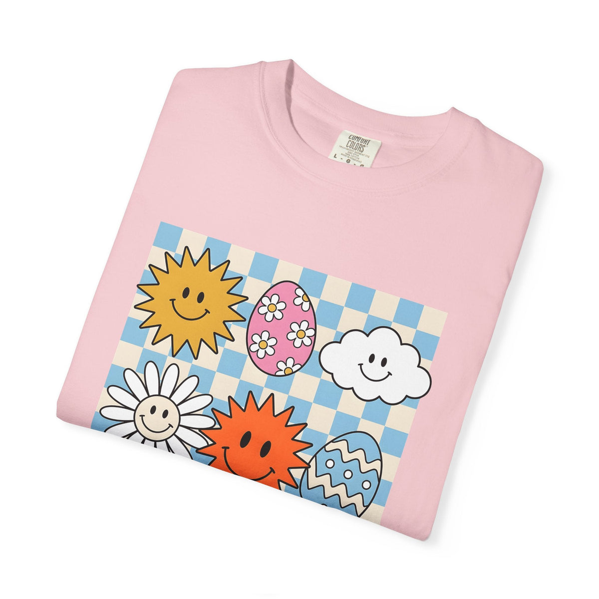 Smiley Faces Shirt Easter Spring Unisex Gift Cartoon Tee product image 11