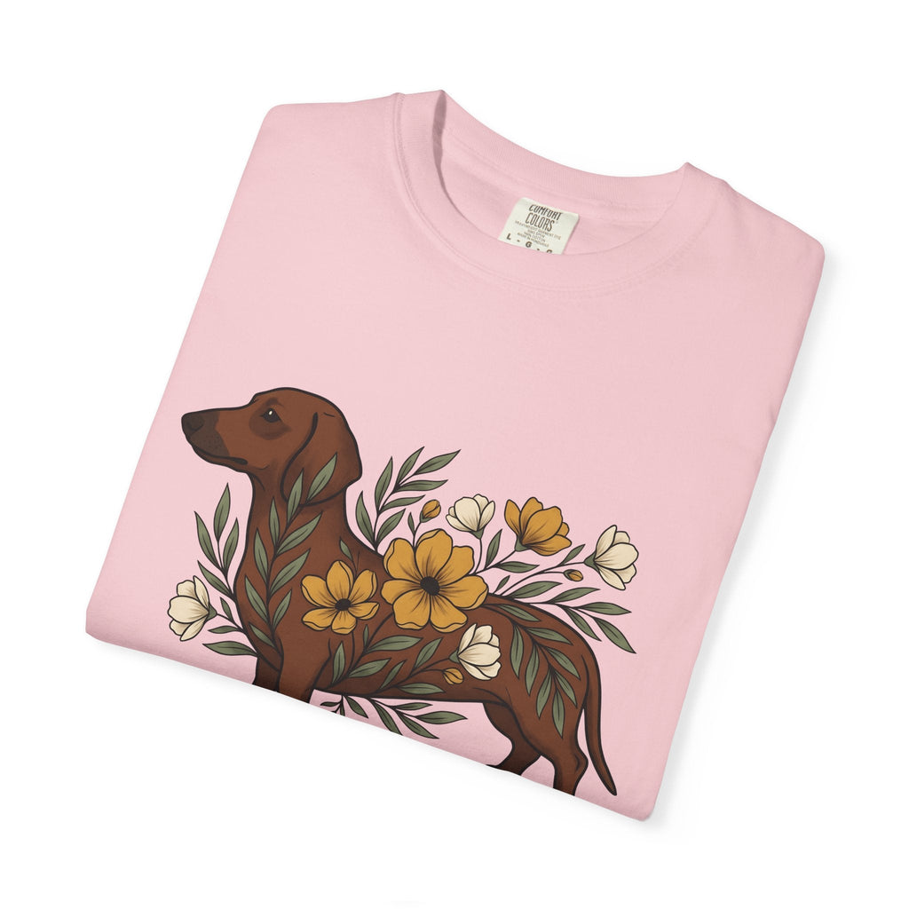 Dachshund Hound Shirt Dog Bouquet Unisex Gift Vintage Tee product image 11