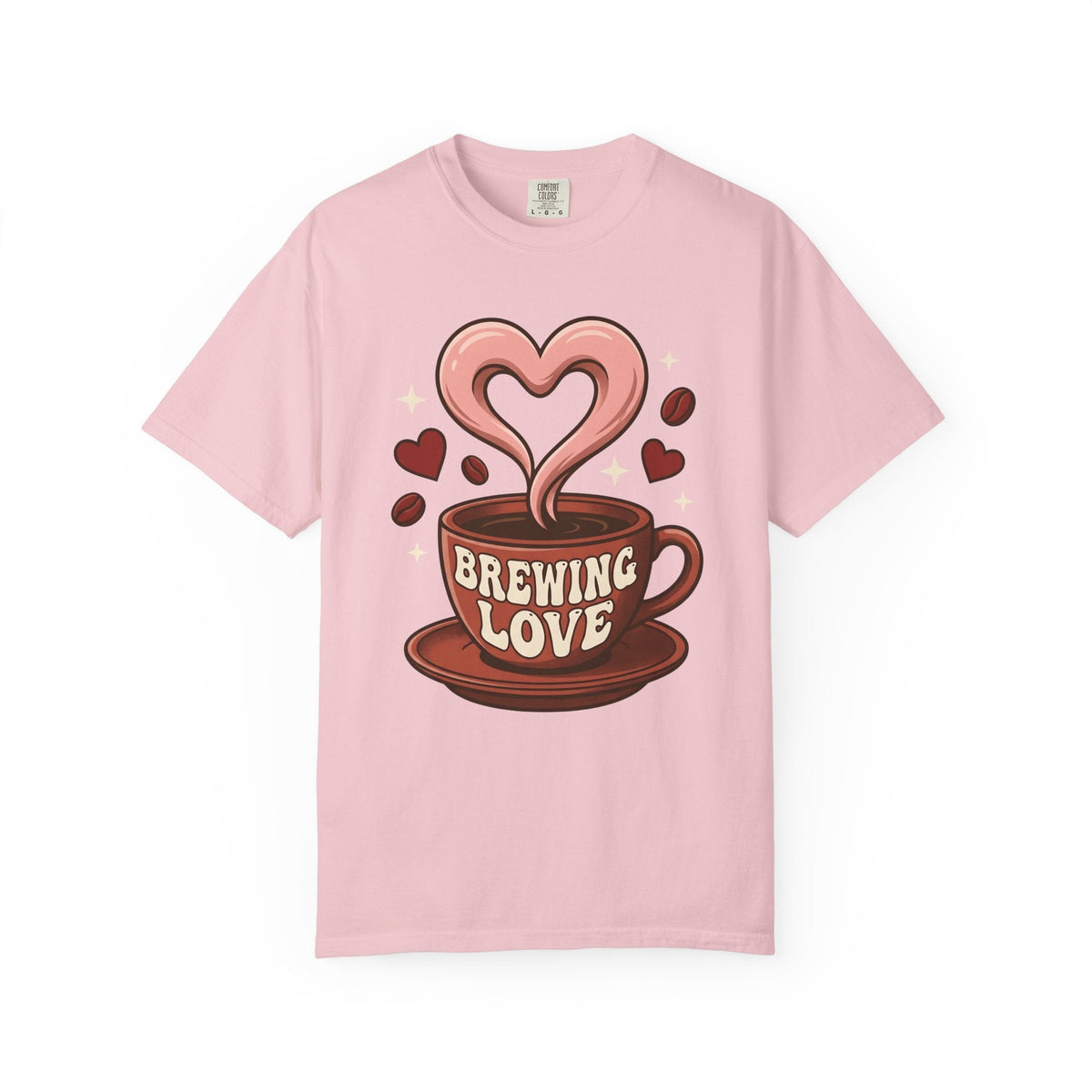 Coffee Cup Heart Shirt Valentines Day Coffee Gift Women Cartoon Tee Mug T-Shirt Valentine Fan Coffee Cup Tshirt Coffee Design Retro Coffee