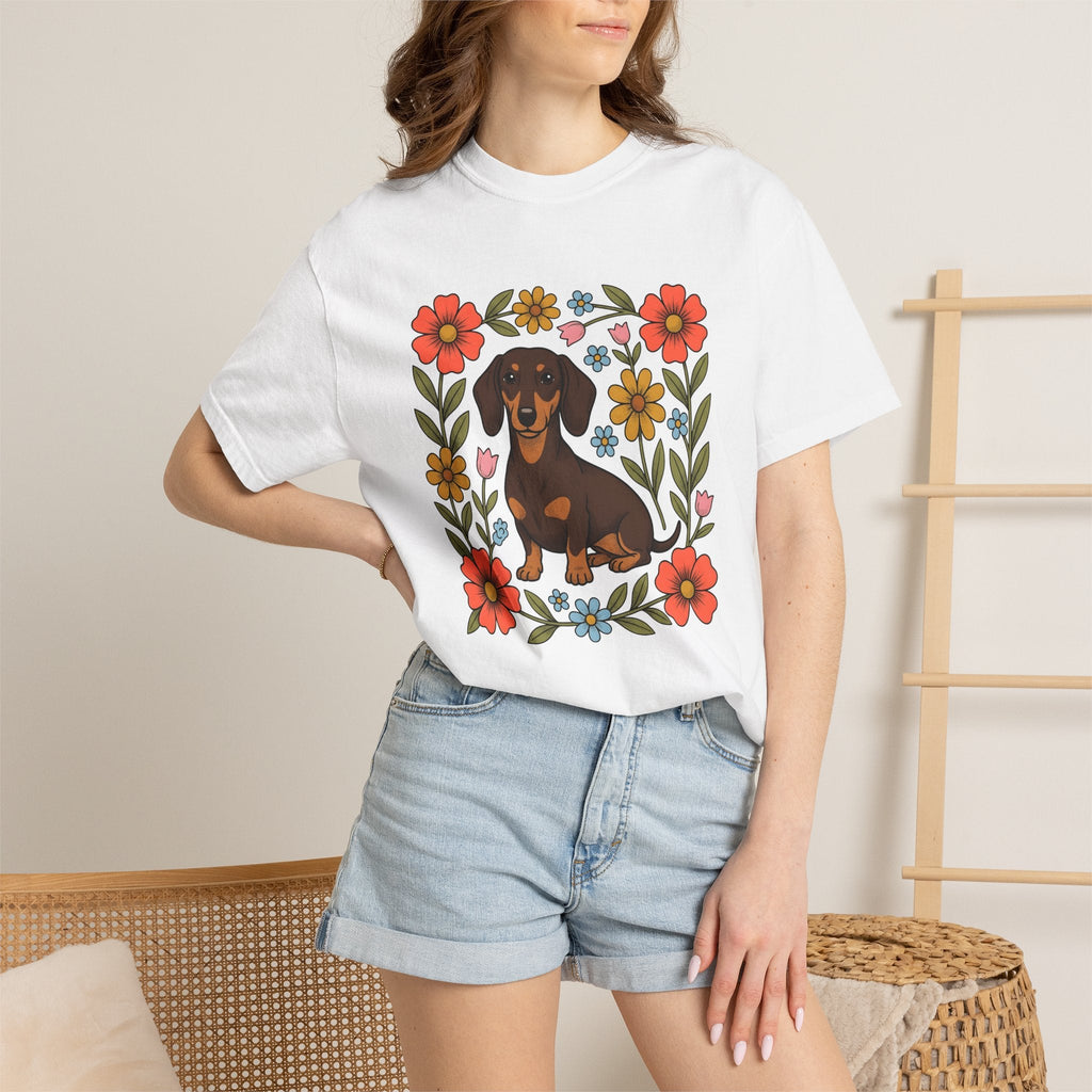 Dachshund Hound Shirt Dog Garden Unisex Gift Ethnic Tee product image 6