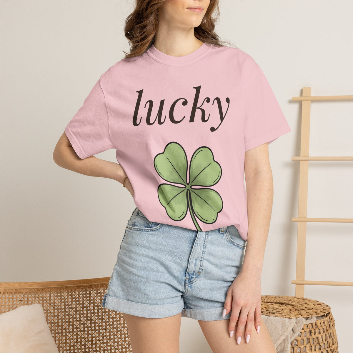 Four Leaf Clover Shirt Holiday Luck Unisex Gift Hand Drawn product image 12