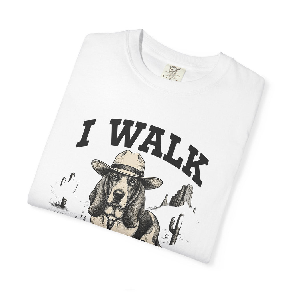 Basset Hound Cowboy Shirt Dog Gift Women Retro Tee T-Shirt product image 5