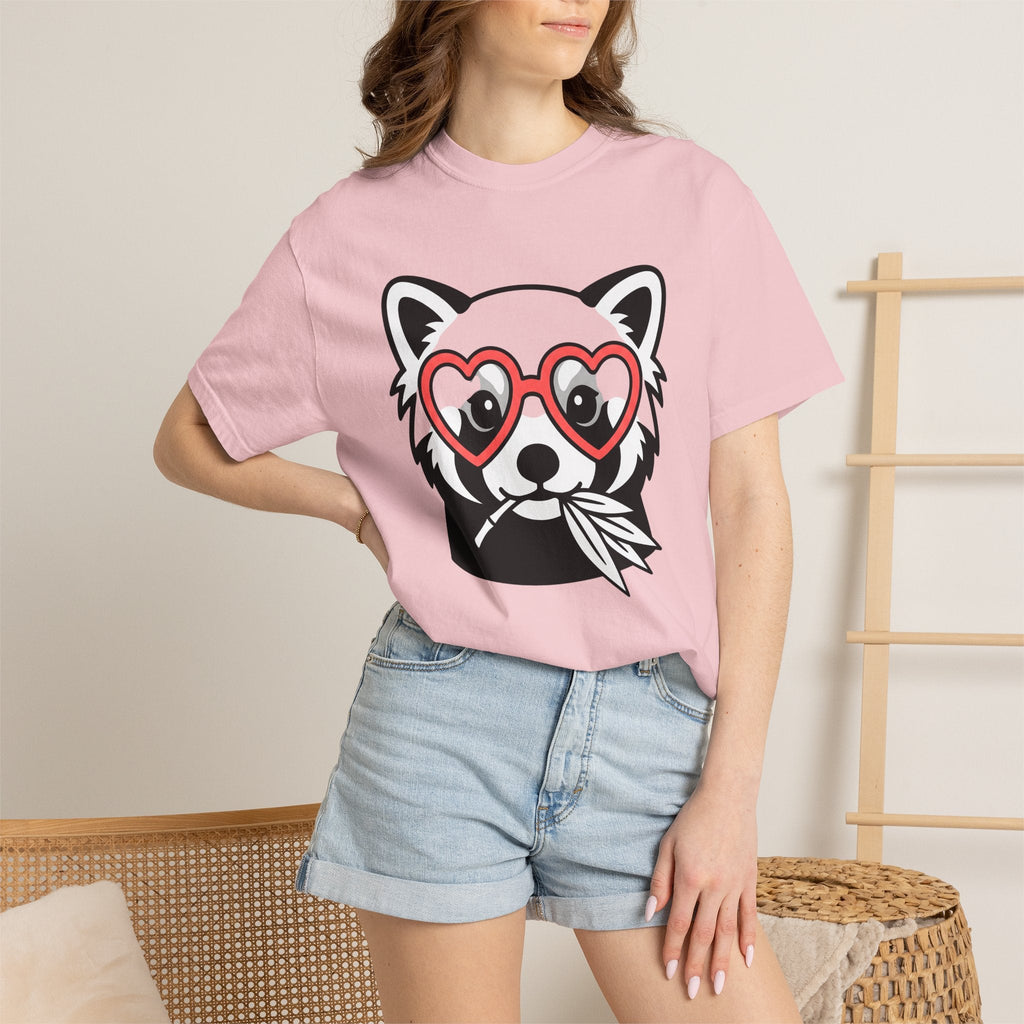 Red Panda Shirt Valentine Animal Gift Women Cartoon Tee product image 12