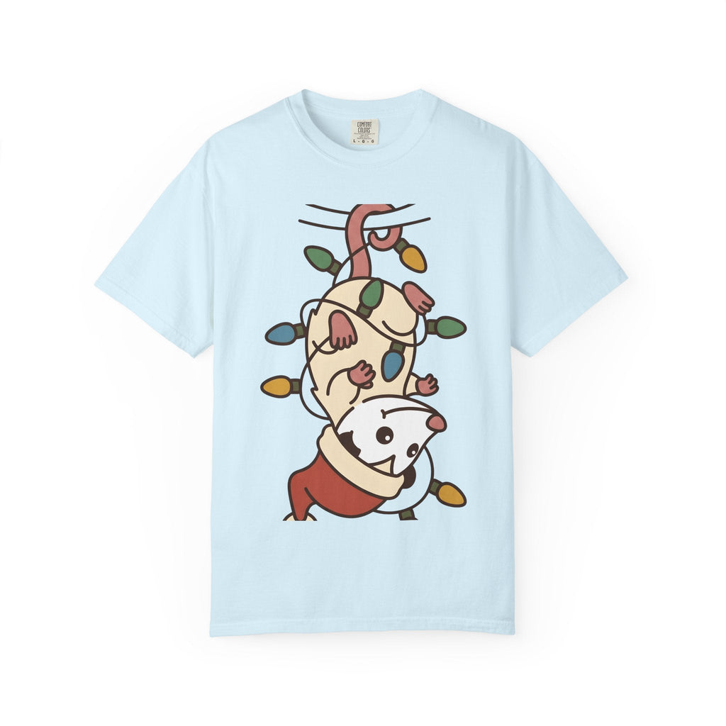 Opossum Santa Hat Shirt Christmas Pet Unisex Gift Comic Tee Possum T-Shirt Xmas