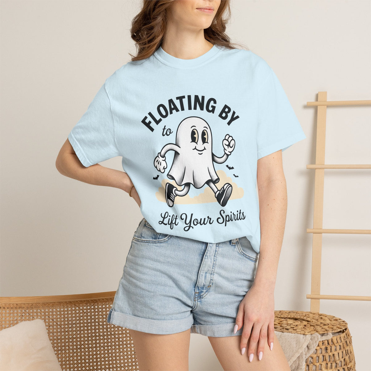 Joyful Ghost Shirt Halloween Eerie Gift Women Illustration product image 9