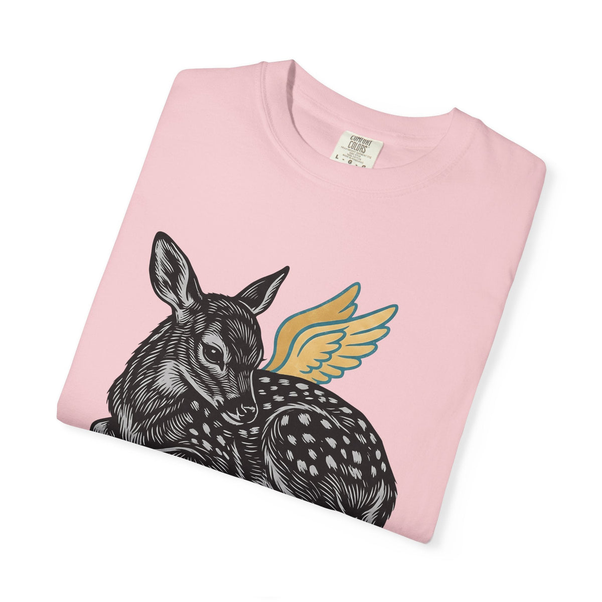 Fawn Shirt Animal Mythical Gift Women Linocut Tee Deer product image 11