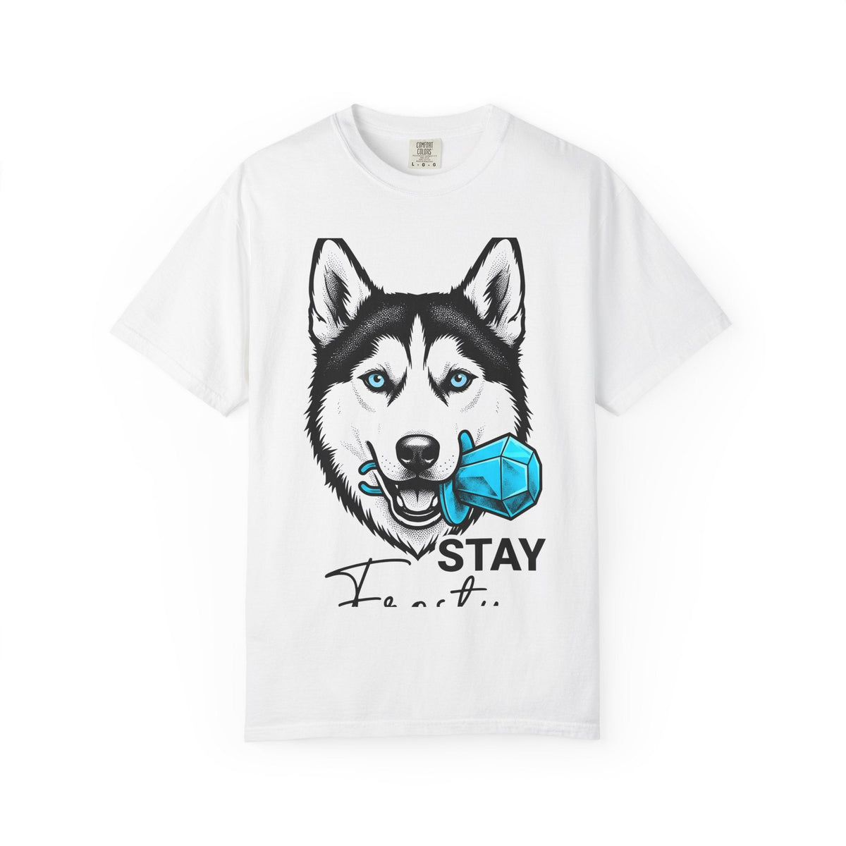 Husky Puppy Shirt Dog Wildlife Unisex Gift Old School Tee product image 1