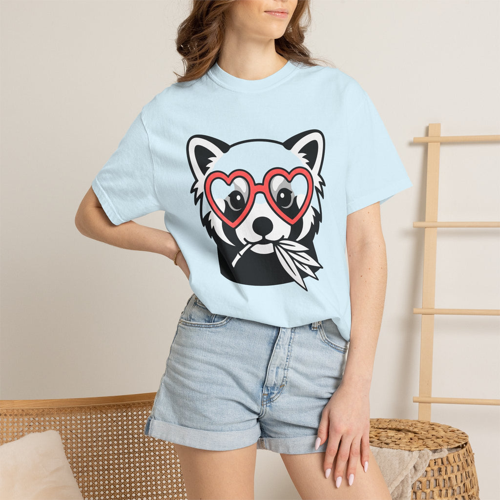 Red Panda Shirt Valentine Animal Gift Women Cartoon Tee product image 9