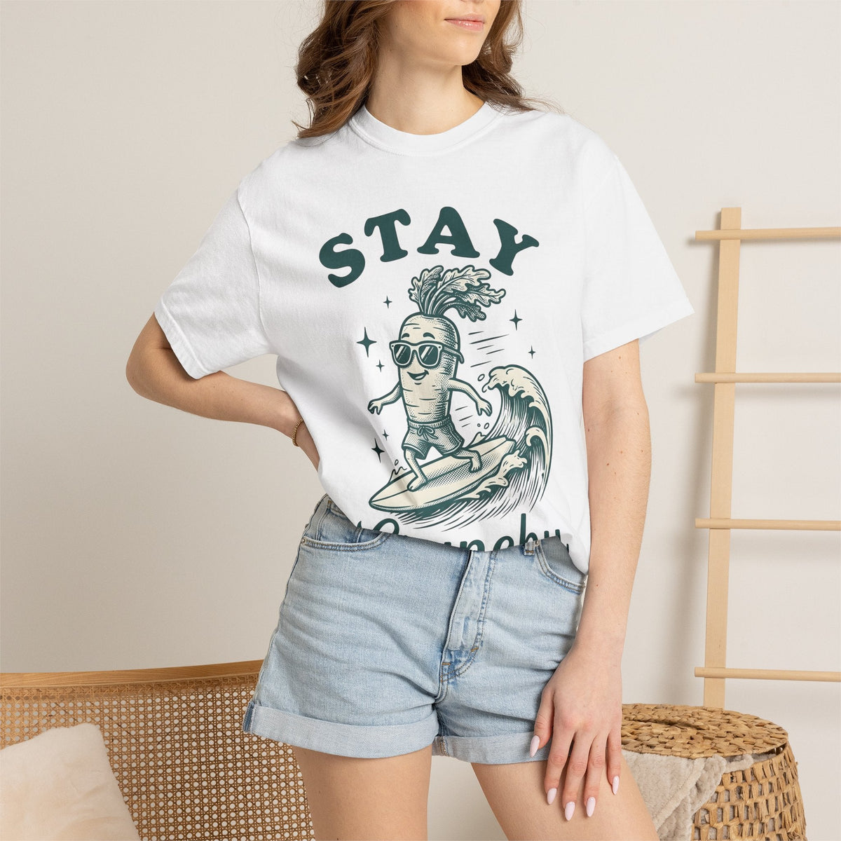 Carrot Surfing Shirt Easter Garden Unisex Gift Throwback product image 6