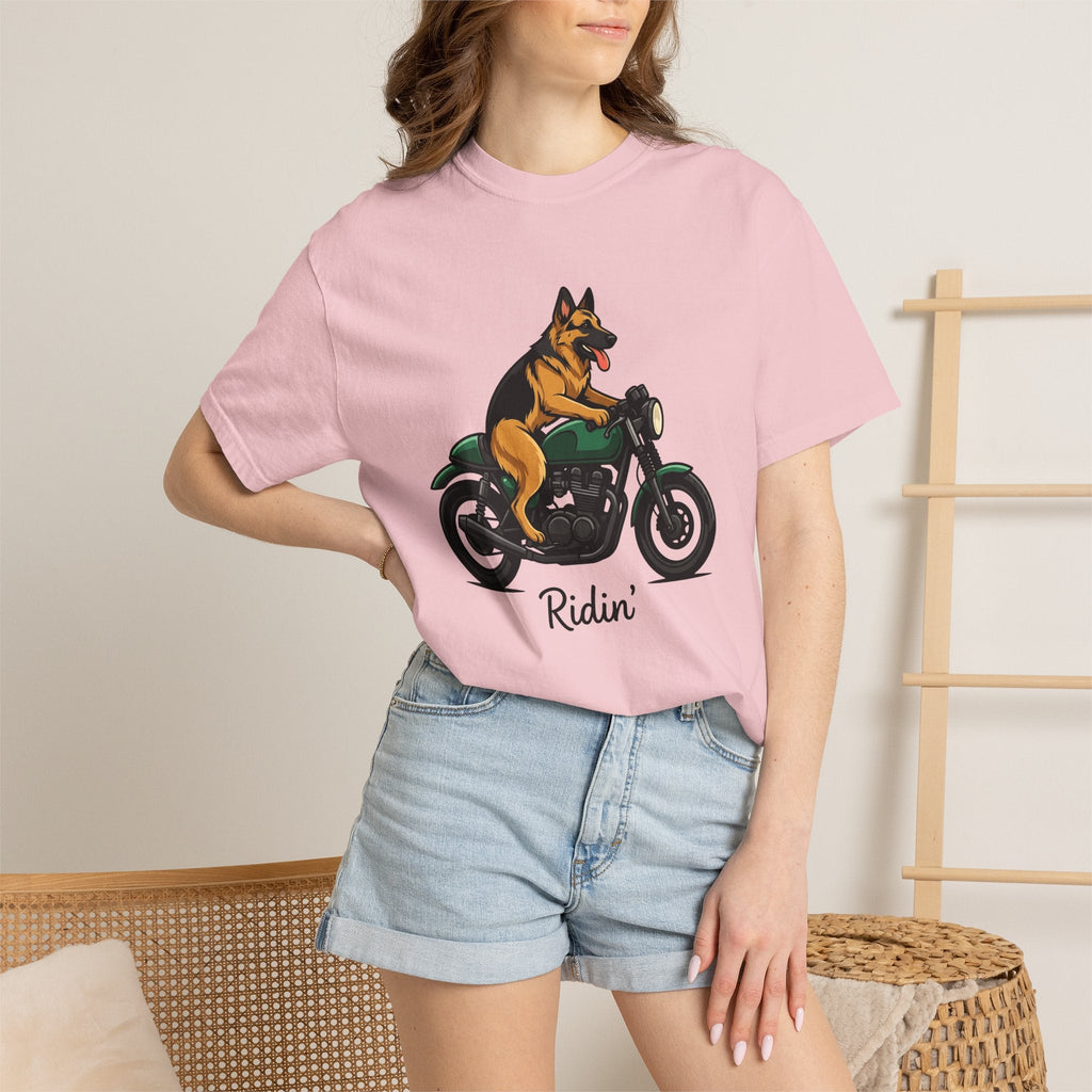 German Shepherd Motorcycle Shirt Dog Biker Gear Unisex Gift product image 12