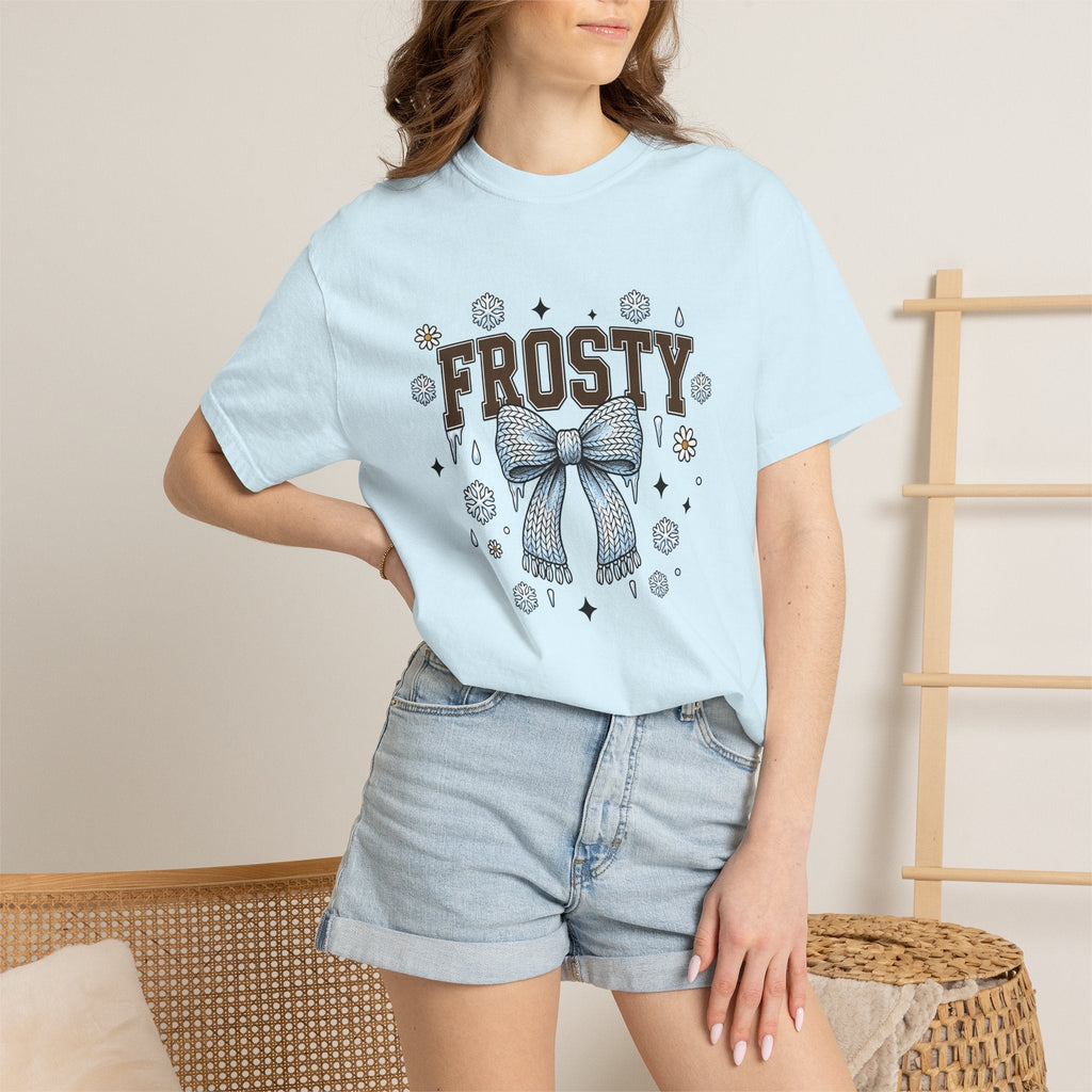 Wool Bow Shirt Winter Yuletide Unisex Gift Doodle Tee product image 9