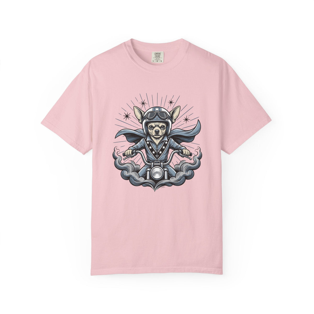 Chihuahua Biker Shirt Dog Motorbike Unisex Gift Traditional product image 3