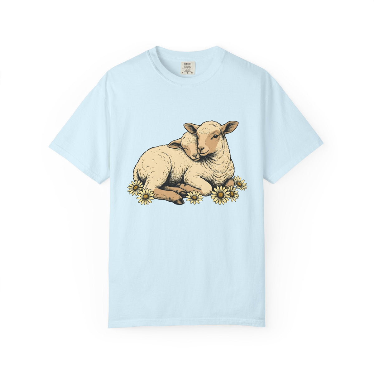 Young Lambs Shirt Easter Pets Unisex Gift Line Art Tee Lamb product image 2