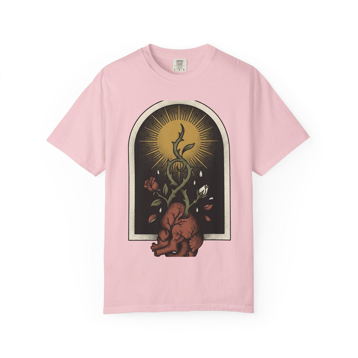 Heart Flower Shirt Holiday Spooky Unisex Gift Traditional product image 3