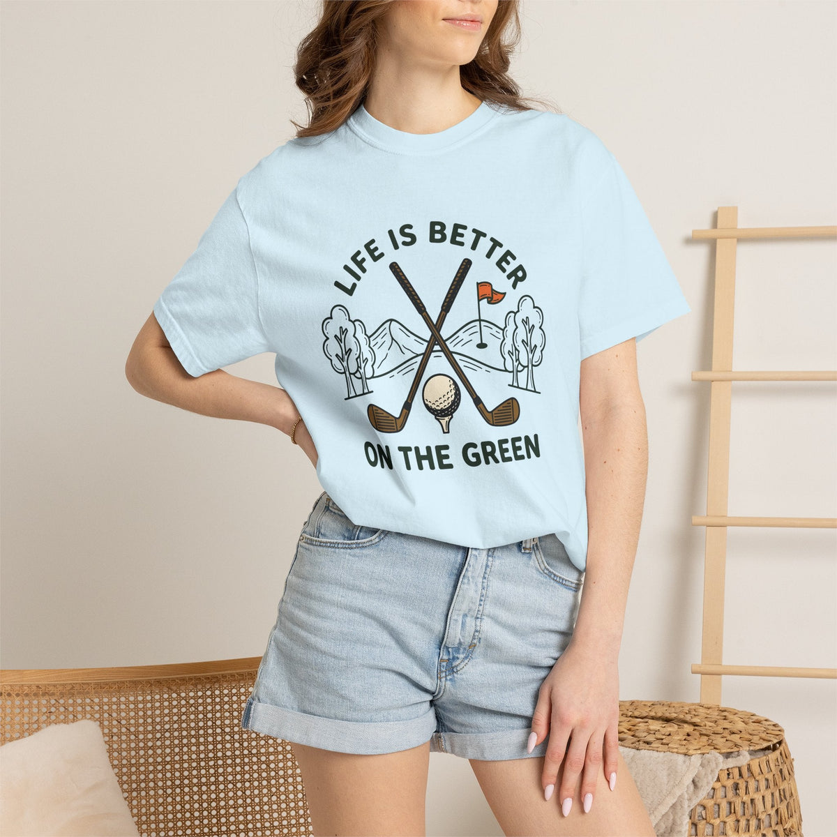 Golf Clubs Ball Shirt Hiking Unisex Gift Drawing Tee T-Shirt product image 9