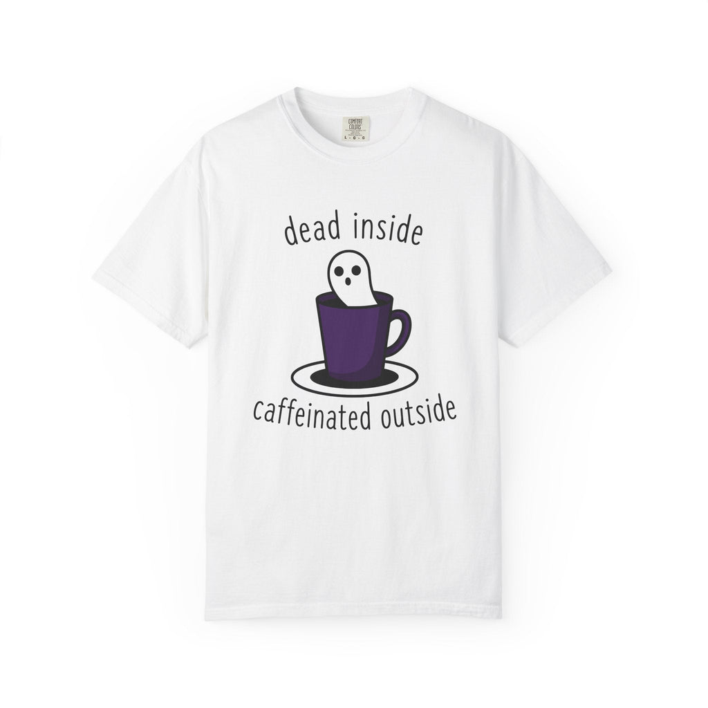 Ghost Coffee Cup Shirt Coffee Humor Unisex Gift Cartoon Tee Coffee Mug T-Shirt