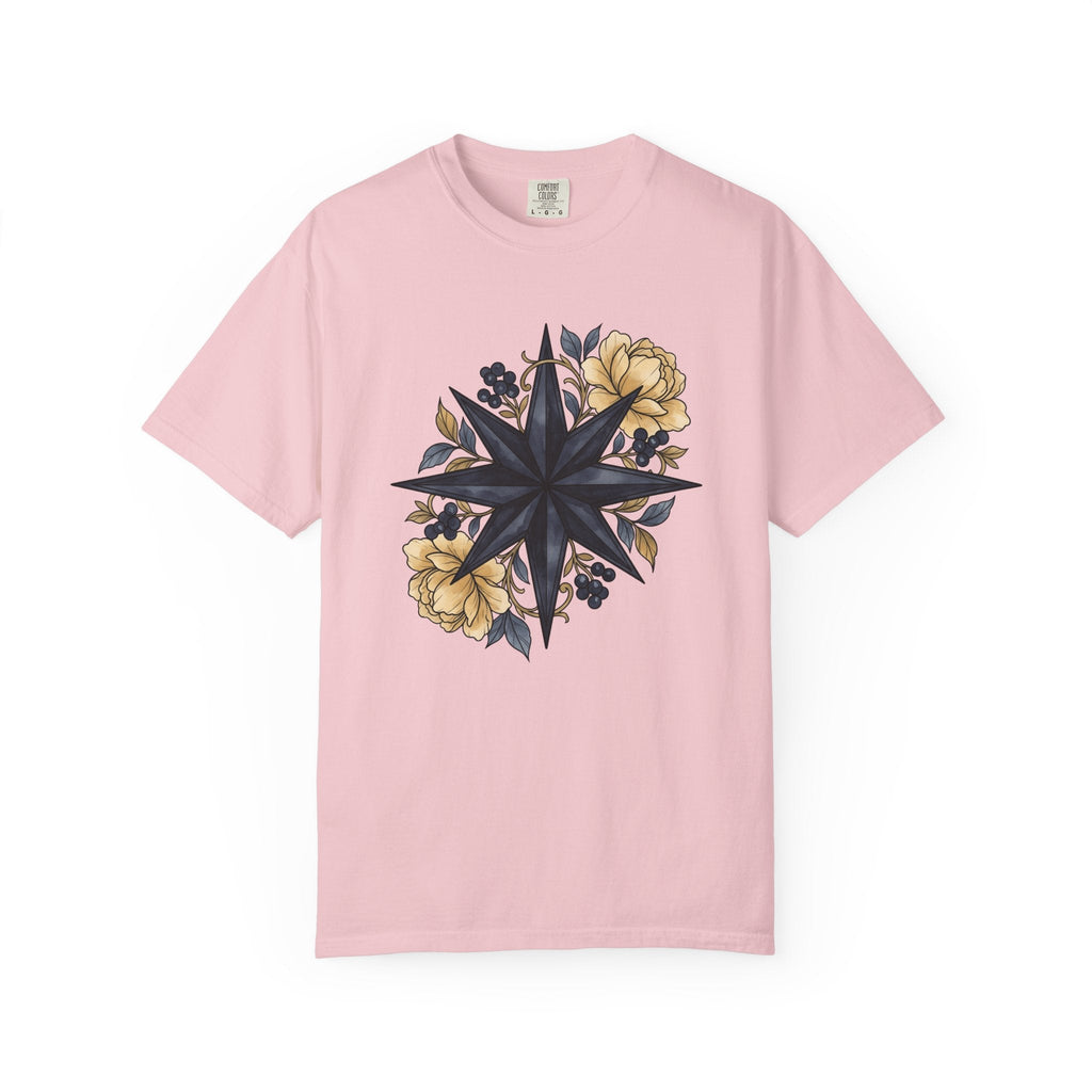 Compass Rose Shirt Boho Chic Plants Unisex Gift Floral Tee product image 3
