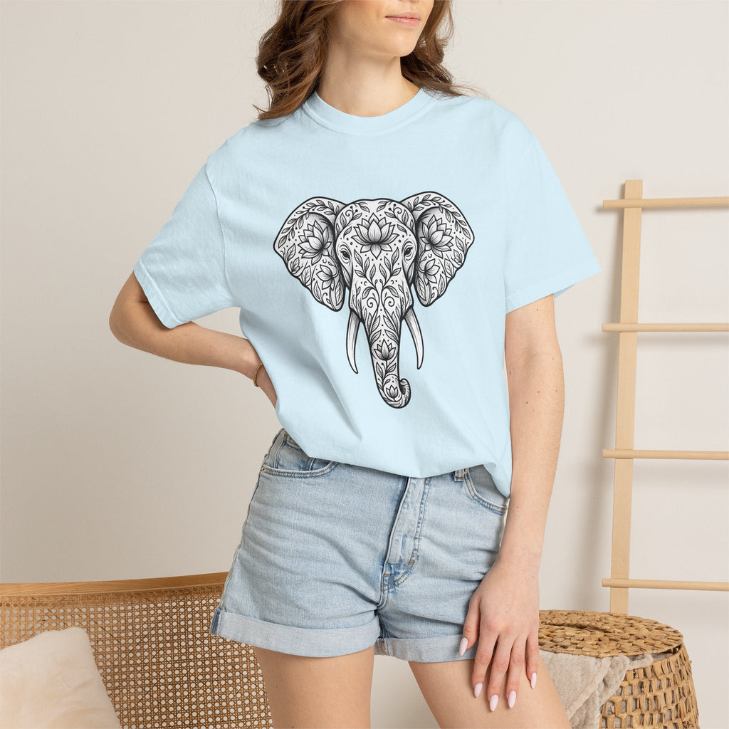 Elephant Blossom Shirt Boho Fauna Unisex Gift Tribal Tee product image 9