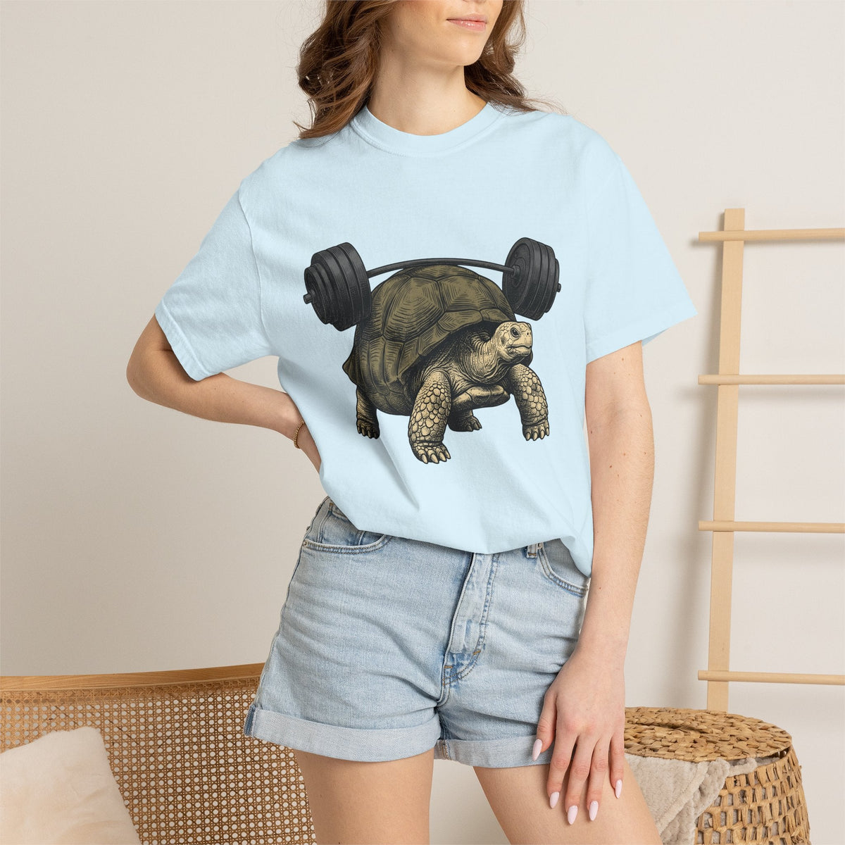 Tortoise Barbell Shirt Animals Fitness Unisex Gift Vintage product image 9