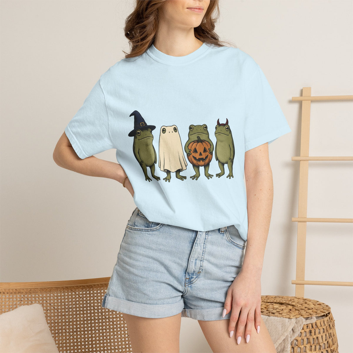 Frog Costumes Shirt Halloween Animal Unisex Gift Cartoon product image 10