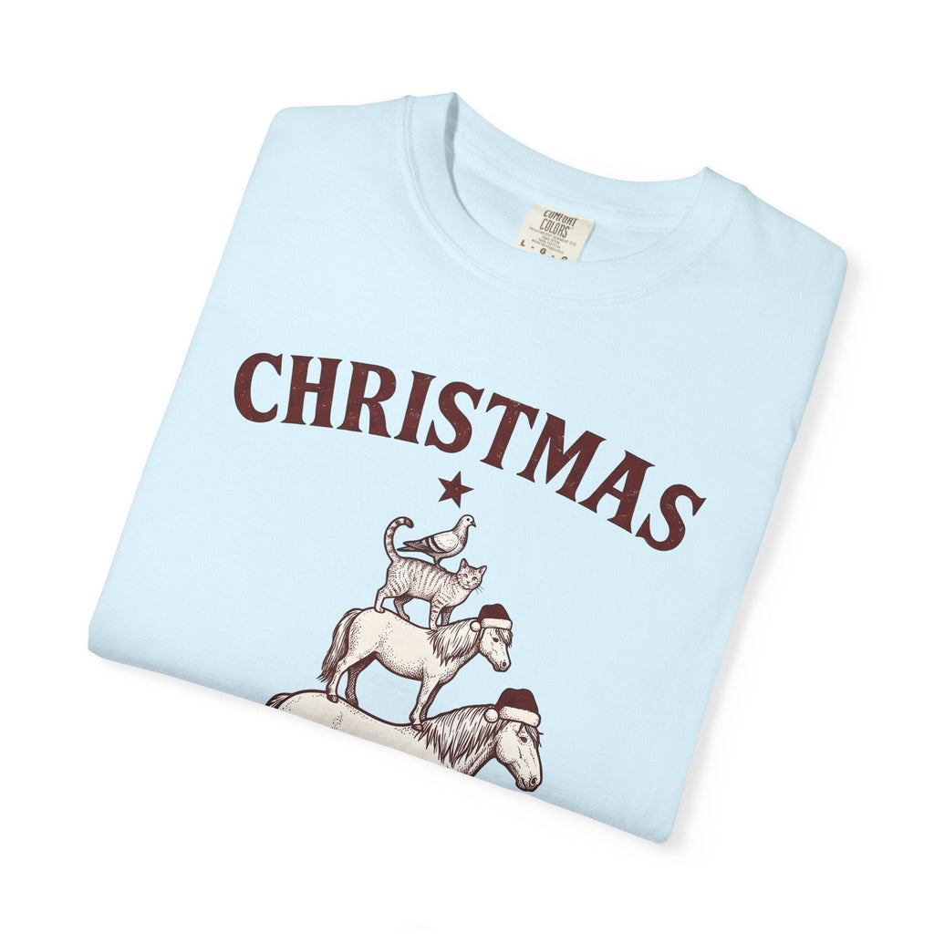 Horse Pile Shirt Christmas Pet Unisex Gift Rustic Tee product image 8