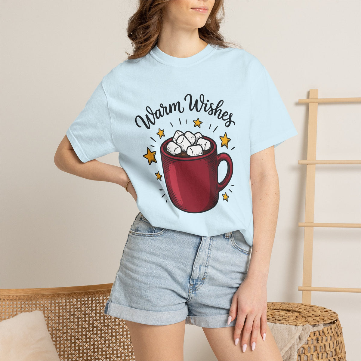 Chocolate Drink Mug Shirt Christmas Frost Unisex Gift Doodle Tee Cocoa T-Shirt