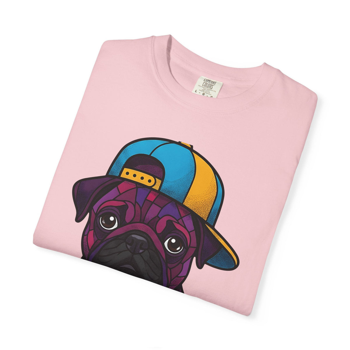 Pug Puppy Shirt Dog Casual Wear Unisex Gift Stained Glass product image 11