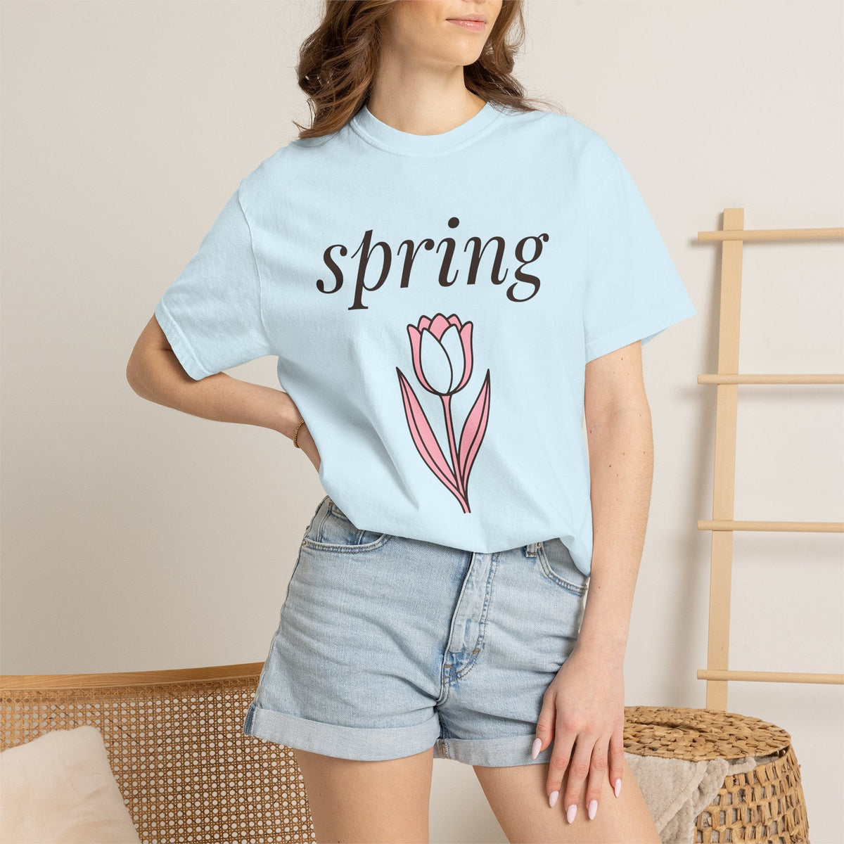 Tulip Bloom Shirt Spring Outdoors Unisex Gift Simple Tee product image 9
