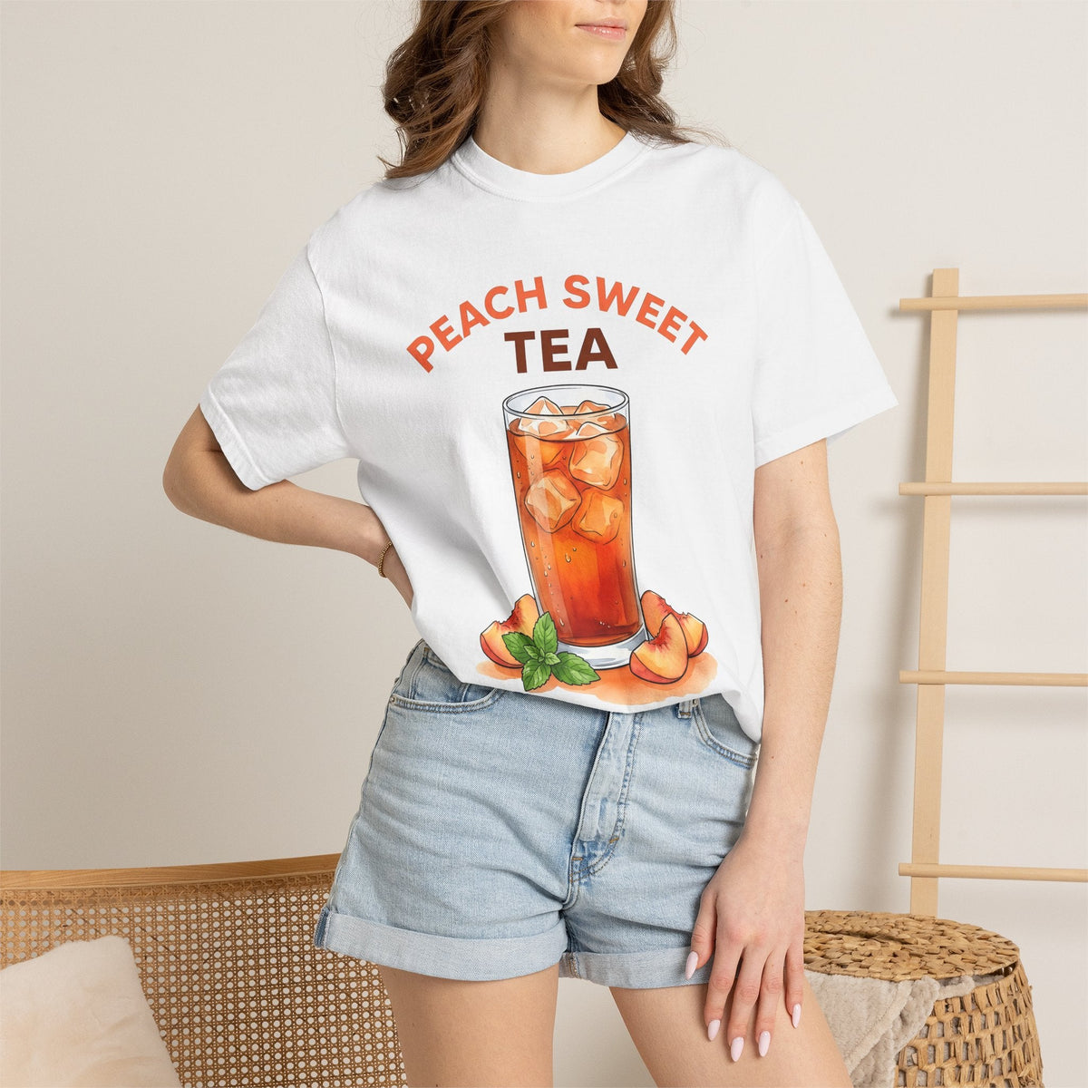 Chilled Tea Glass Shirt Drinks Travel Unisex Gift Gouache product image 6