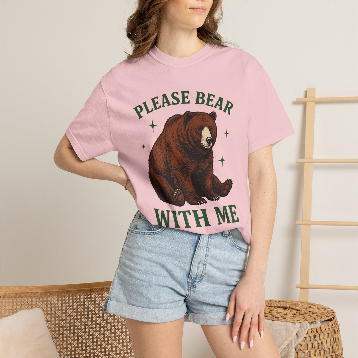 Brown Bear Shirt Funny Nature Unisex Gift Hand Drawn Tee product image 12