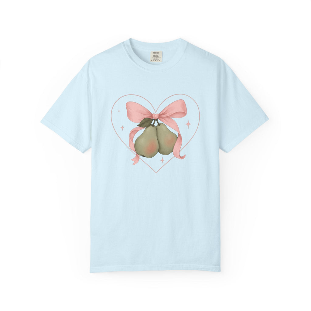 Pear Bow Shirt Cute Fruit Unisex Gift Kawaii Tee T-Shirt product image 2
