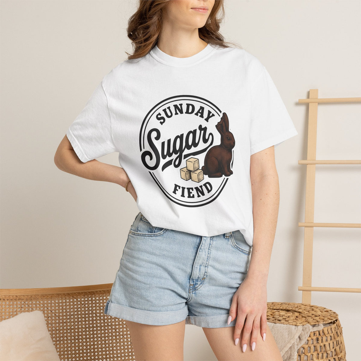 Chocolate Rabbit Shirt Easter Sweets Unisex Gift Retro Tee product image 6