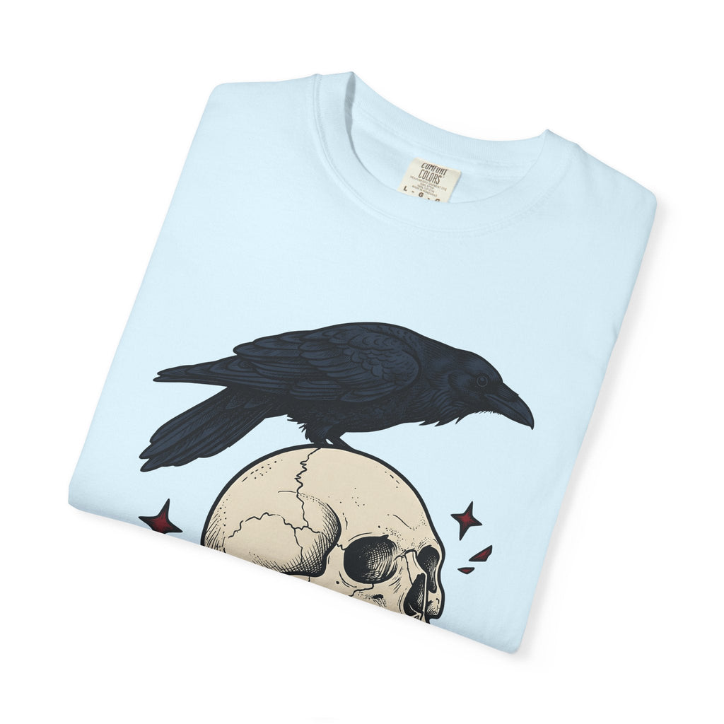 Raven Skull Shirt Halloween Gothic Unisex Gift Tee Crow product image 9
