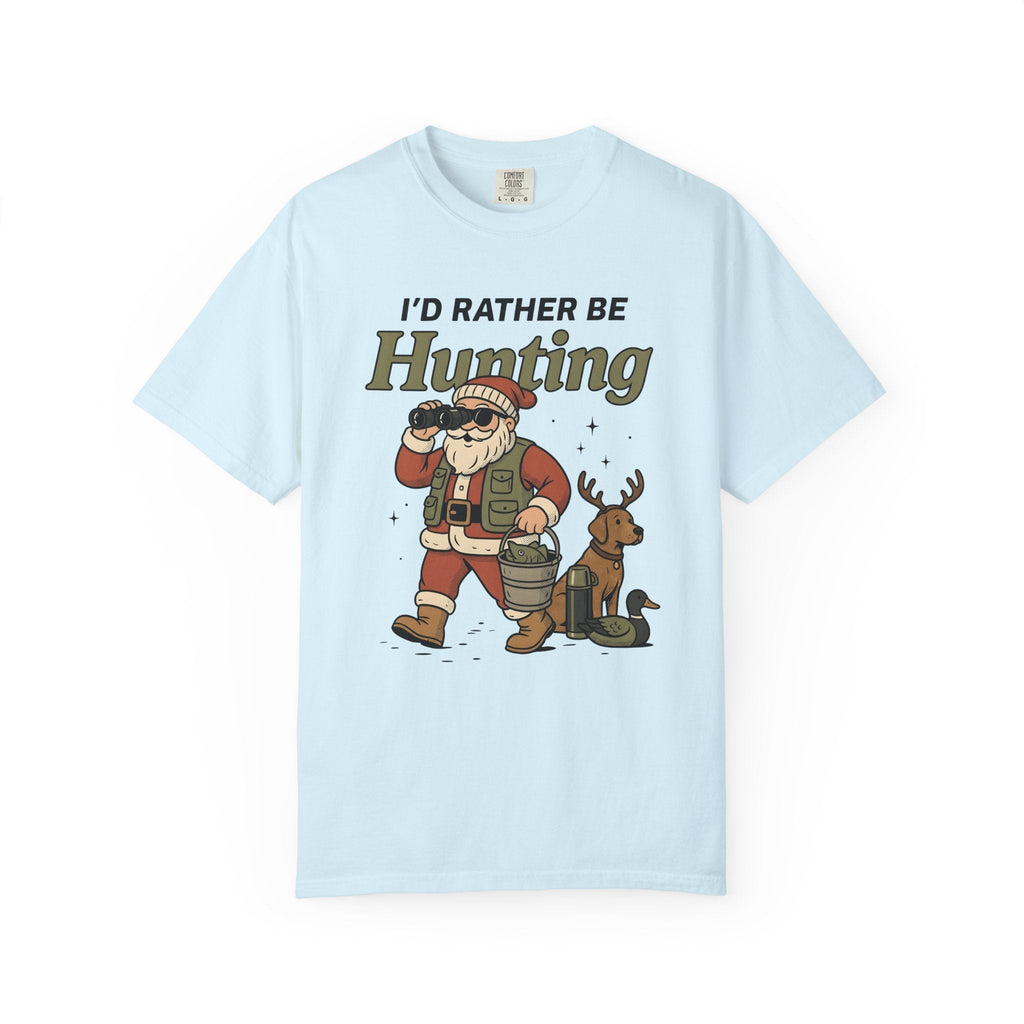 Santa Hunter Cartoon T-Shirt – Funny Christmas Hunting product image 2
