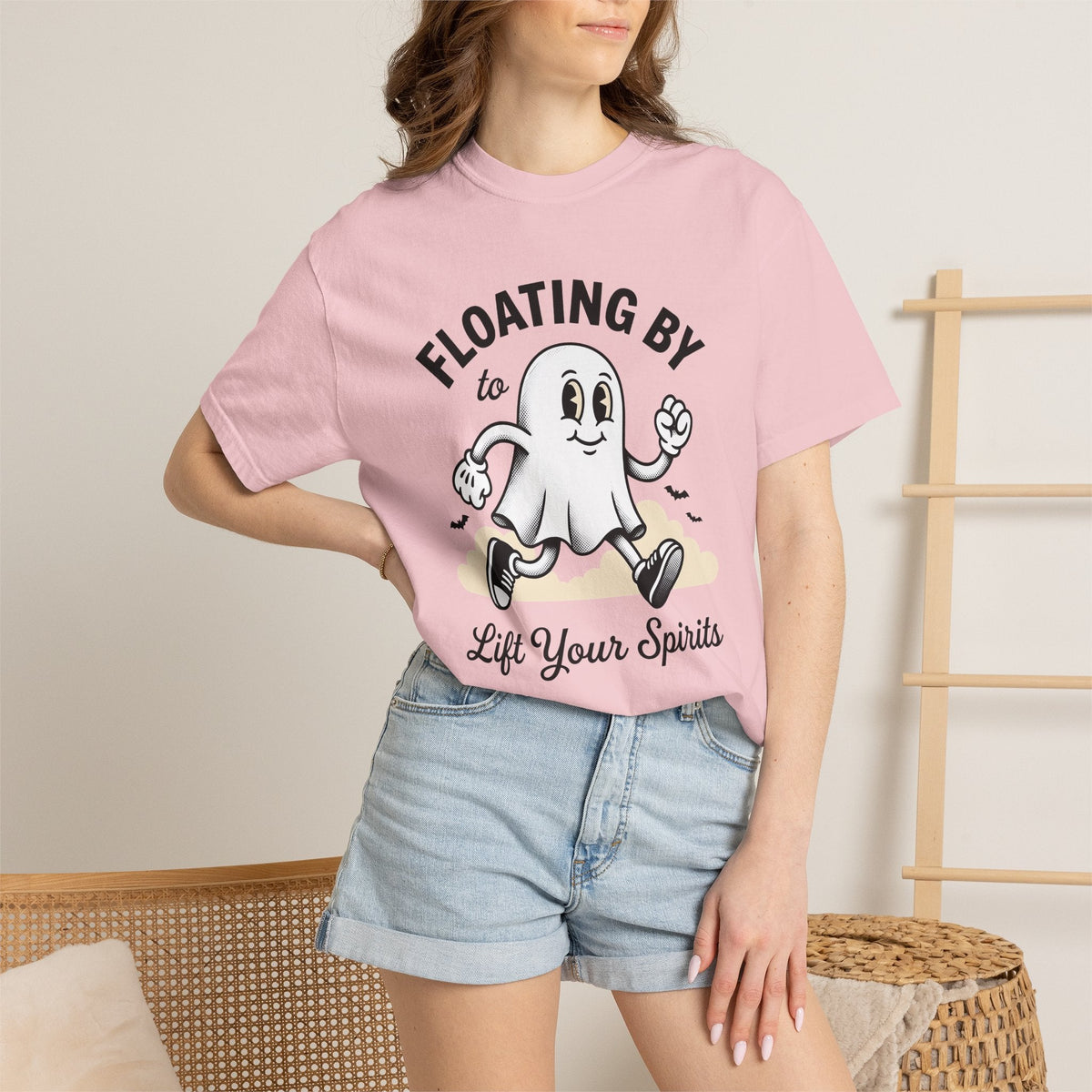 Joyful Ghost Shirt Halloween Eerie Gift Women Illustration product image 12