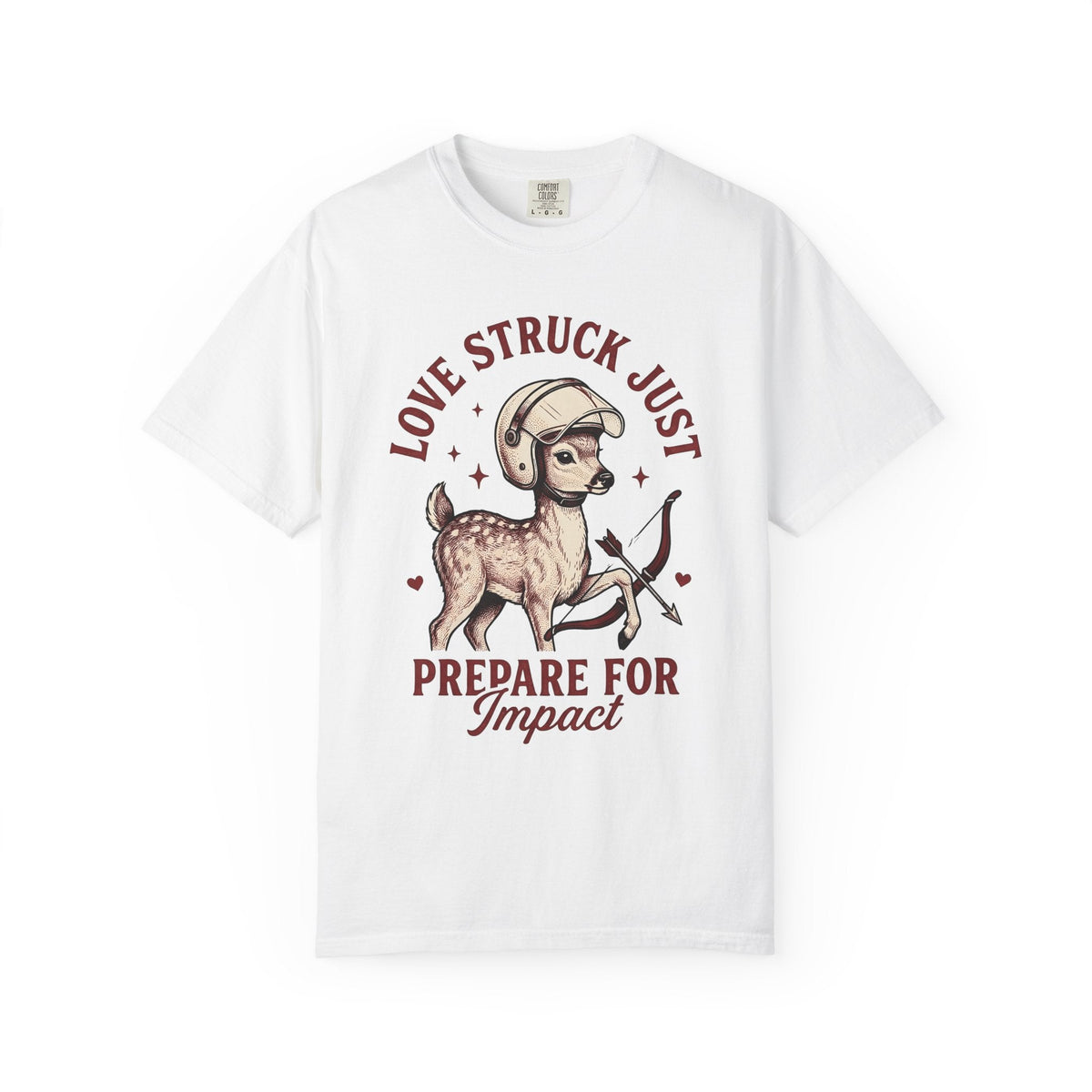 Buck Helmet Pencil Art T-Shirt – Funny Deer Hunter Humor product image 1