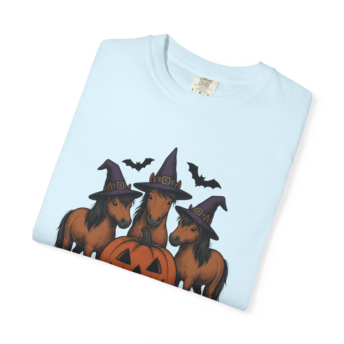 Witch Horse Hat Shirt Halloween Livestock Unisex Gift Classic Tee Sorcery