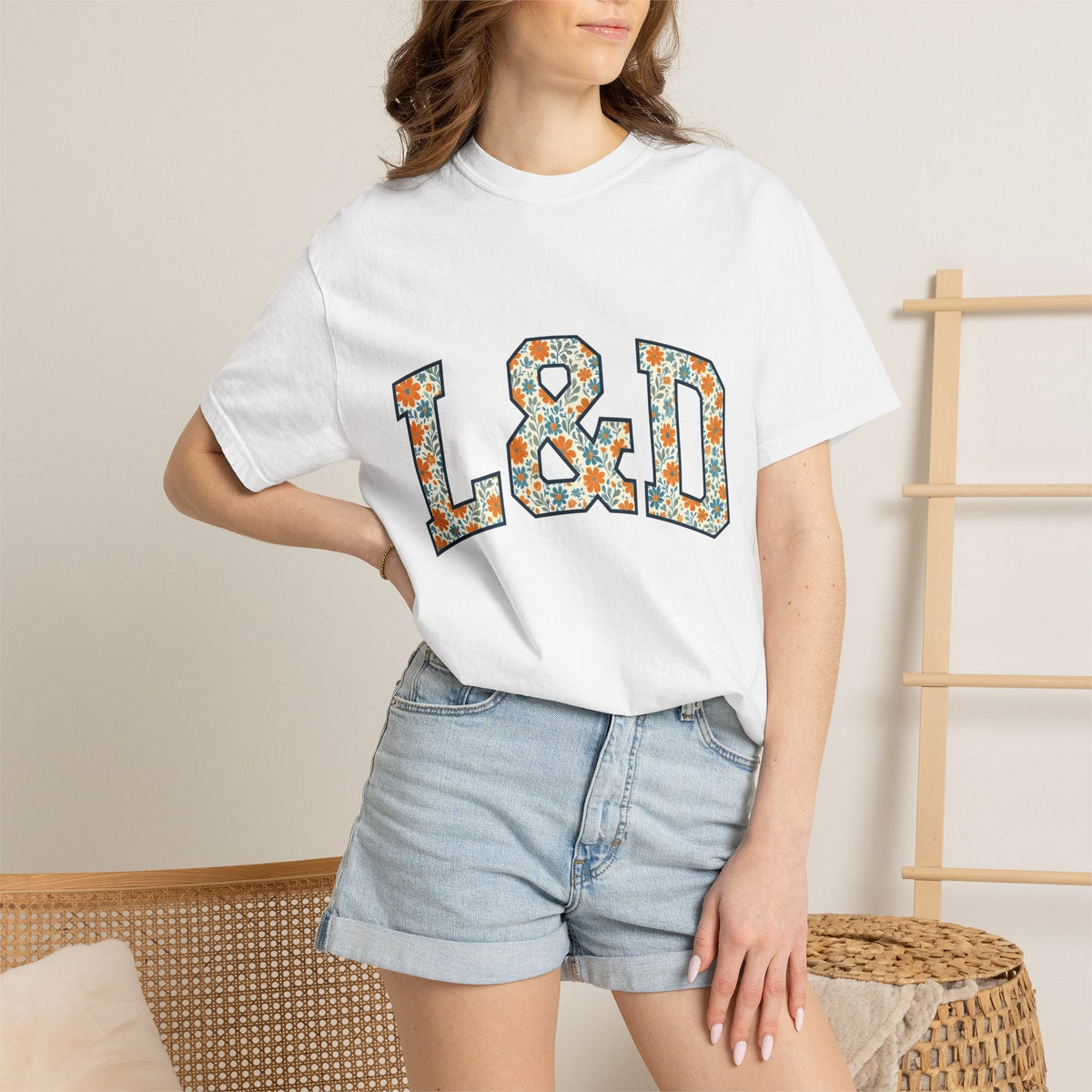 Flower Varsity Letters Shirt Nurses Blossoms Gift Women product image 6