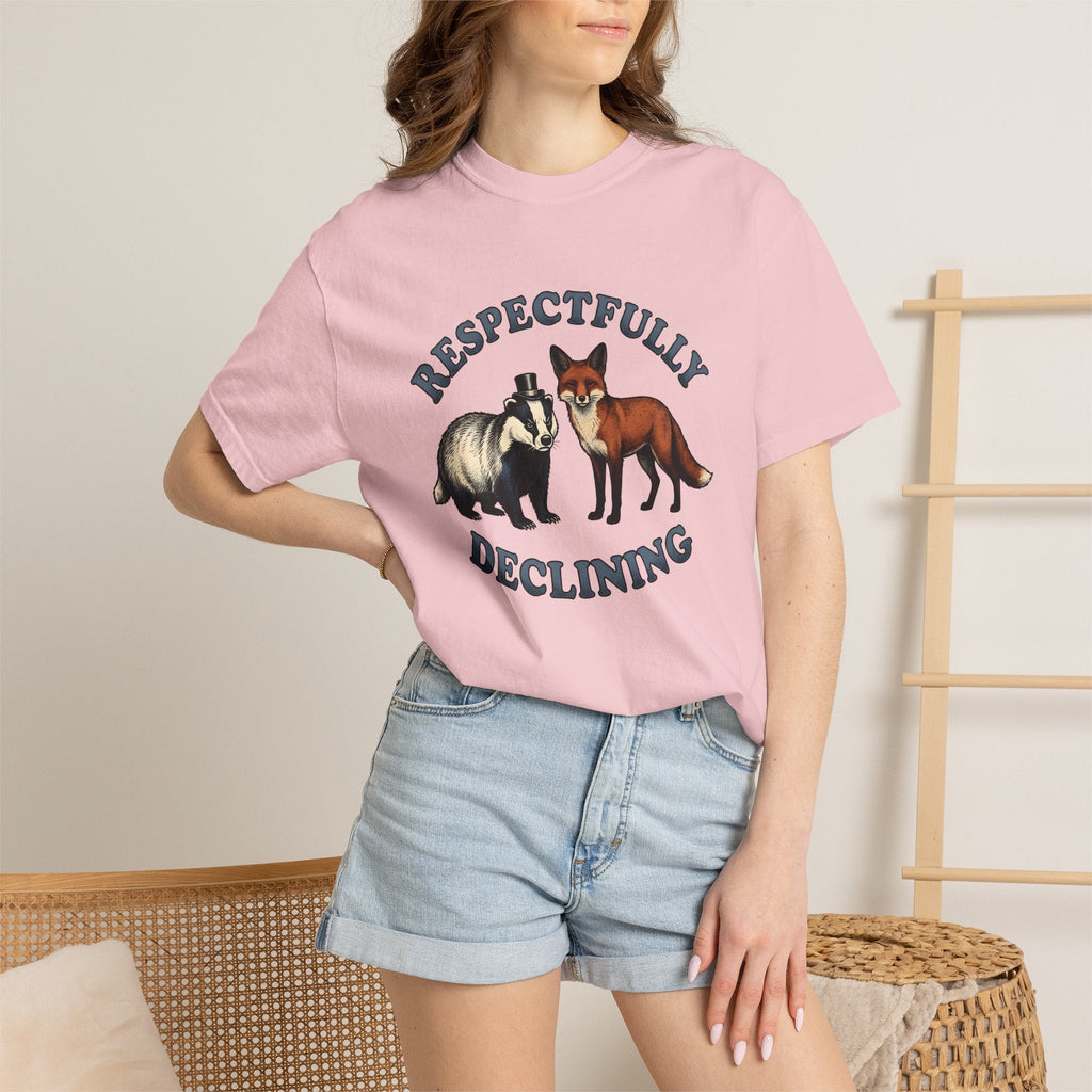 Badger Fox Shirt Funny Fauna Unisex Gift Sketch Tee T-Shirt product image 12