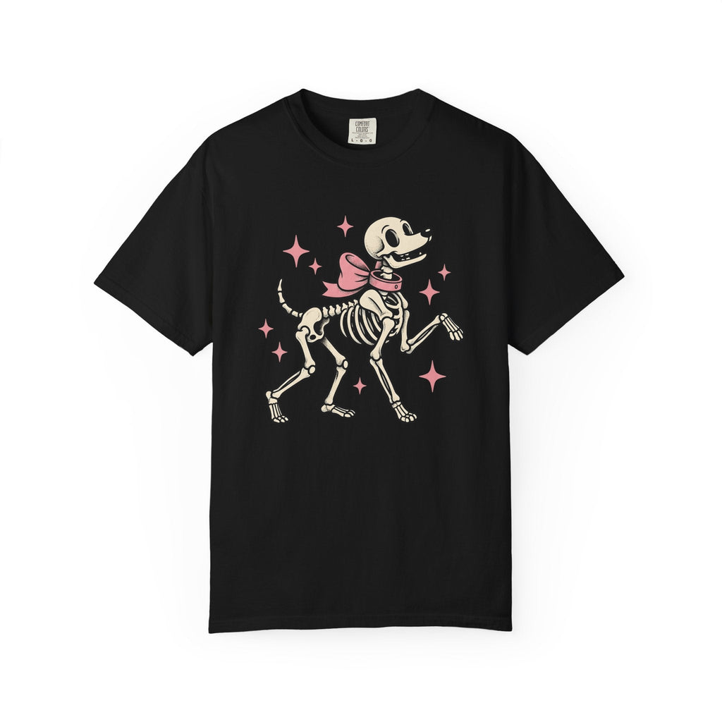 Dog Skeleton Shirt Halloween Unisex Gift Cartoon Tee product image 4