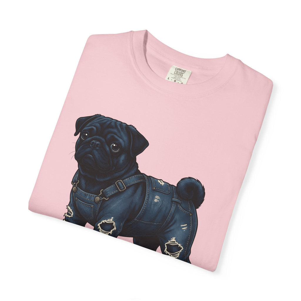 Pug Dog Shirt Fashion Unisex Gift Hand Drawn Tee Poodle product image 11